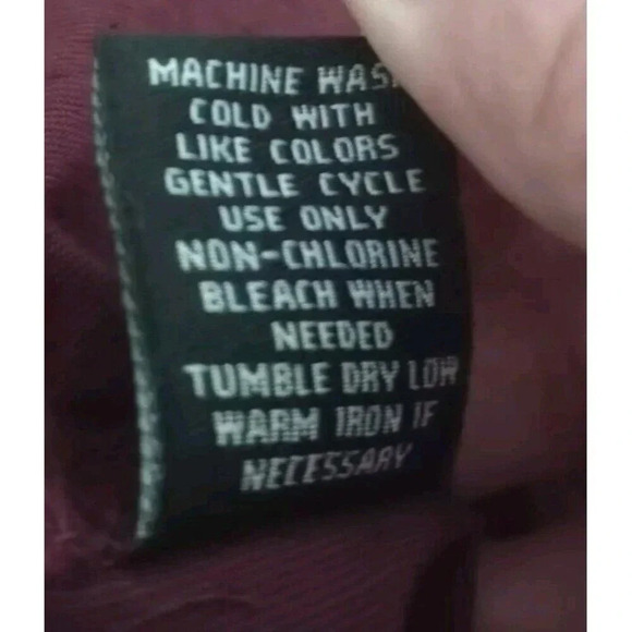 Buckle Black‎ Shirt Men's XL Burgundy Cotton Standard Fit Collar Button-Up - Picture 4 of 5